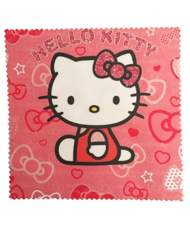 Microfibre cloth for cleaning glasses - Kitty motif | Glasses cleaning cloth