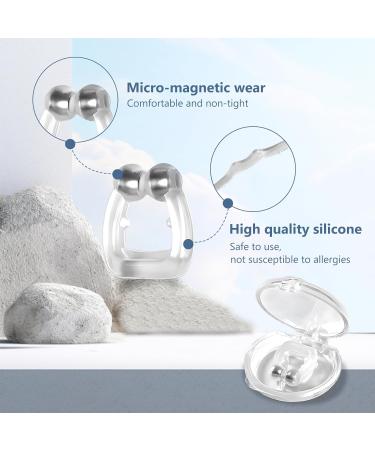 Effective Anti Snoring Devices - Sleep Clips 8pcs Silicone Magnetic Nose Clip for Quieter Sleep & Snore Relief - Buy Online on GoSupps.com
