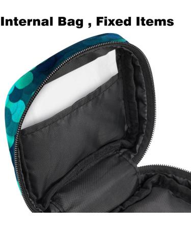 Stylish Mermaid Sequin Menstruation Pad Bag with Zipper | Women's Tampon & Napkin Organizer | Perfect for Girls - Buy Online on GoSupps.com
