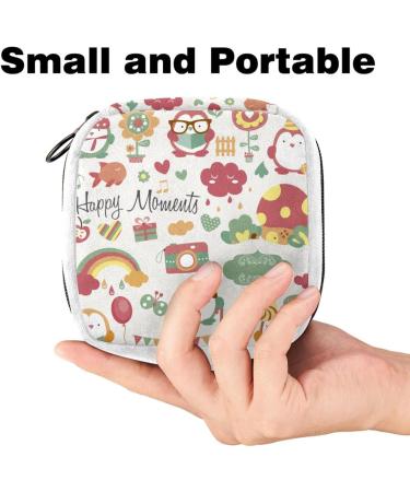 Animal Print Sanitary Napkin Storage Bag - Colorful Period & Tampon Pouch - Buy Online on GoSupps.com