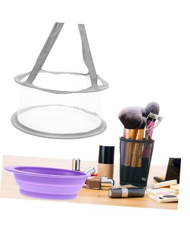FRCOLOR 5 Sets Makeup Brushes & Cleaners | Hanging Mesh Drying Basket & Foldable Washer | Purple - Shop Internationally - Buy Online on GoSupps.com