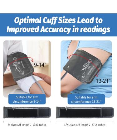 ELERA Blood Pressure Monitor with XL & Standard Cuffs - Accurate Automatic BP Machine for Home Use | Large Screen USB Cable & Batteries Included - Buy Online on GoSupps.com