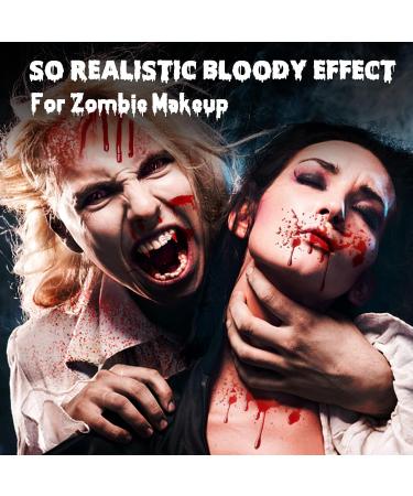 Buy Halloween Fake Blood Spray Makeup - Washable Zombie & Vampire Blood for Costumes | Realistic Blood Splatter | 0.68 Ounce - Buy Online on GoSupps.com