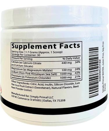 WATERFAST Monk Fruit Keto Electrolyte Powder - Strawberry Watermelon | Sugar Free Hydration & Fasting support with Pink Himalayan Salt Potassium Magnesium Calcium - International Shipping Available - Buy Online on GoSupps.com