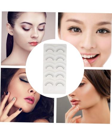 minkissy 5 Pairs Fake Eyelashes Handmade Eye Lashes Reusable Black Eyelash Segmented False Eyelash Soft Thick Lashes Lash Supplies Lash Stuff Simulation False Eyelashes Dense Fiber Adhesive - Buy Online on GoSupps.com