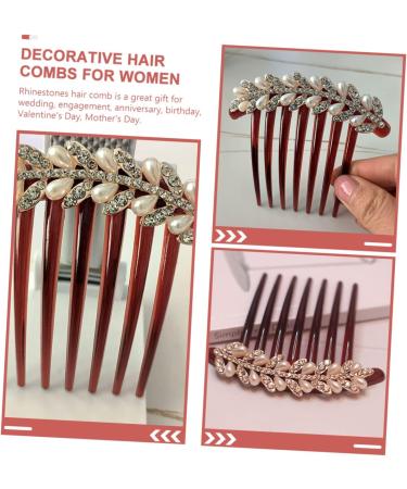 Ipetboom Wedding Hair Clip Rhinestone Hair Clip Korean Hair Clips Wedding Hair Comb Bridal Headpiece Chinese Hair Accessories Headpiece for Bride Decorative Hair Comb Hair Pin Rhinestones - Buy Online on GoSupps.com