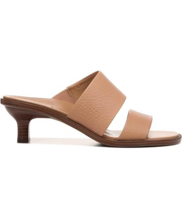 Vionic Women's Freesia Ivelle Leather Heel Sandals - Arch Support, 7.5 Macaroon - Buy Online on GoSupps.com