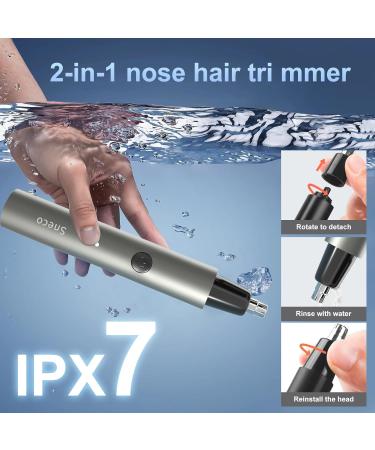 Rechargeable Ear and Nose Hair Trimmer - Painless Facial Hair Trimmer for Men & Women | Dual-Edge Blades & Powerful Motor for Smooth Cutting - Buy Online on GoSupps.com