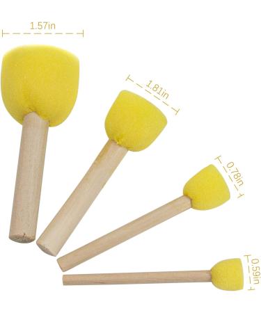 AUEAR 40 Pack Round Foam Sponges Brush Pouncers Dabbers Set - Assorted Size Paint Tools 0.59'' to 1.81 - Buy Online on GoSupps.com