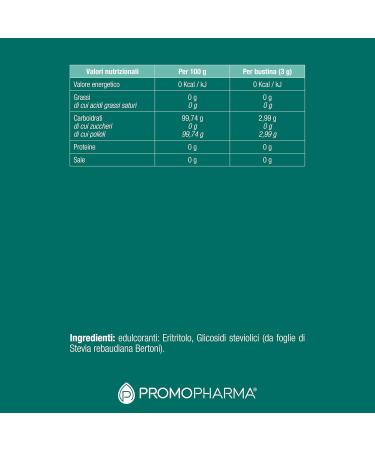  PromoPharma PromoPharma Sugar - Sweetener - erythritol natural sugar substitute - 50 sticks 3g pack - Buy Online on GoSupps.com
