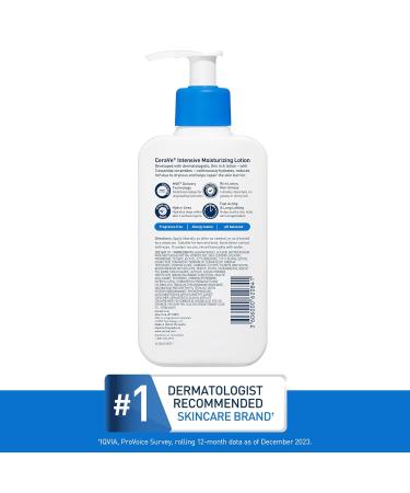 CeraVe Intensive Moisturizing Lotion Hydro-Urea + Shea Butter Body Lotion For Dry Skin Relieves Signs Of Extra Dry Skin Non Greasy Hydrating Cream For Rough Tight Red & Itchy Skin 16oz 16 Fl Oz (Pack of 1) - Buy Online on GoSupps.com