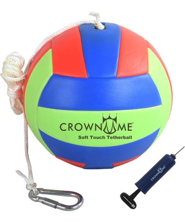 CROWN ME Glow in Dark Tetherball Ball Set - Includes Rope, Carabineer Hoop, Pump - Red/Green/Blue - 2 Needles - Buy Online on GoSupps.com
