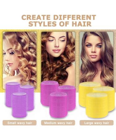 Self-Grip Hair Roller Set 18pcs | Heatless Hair Curlers for Long, Medium, Short Hair | Includes Roller Clips & Comb | Salon-Quality DIY Hair Styles | Sungenol 3 - Buy Online on GoSupps.com