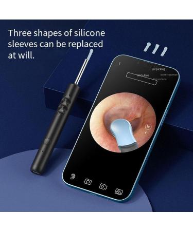 Ear Wax Removal Tool Ear Cleaner with 3 Ear Cleaning Kits Black White Black - Buy Online on GoSupps.com