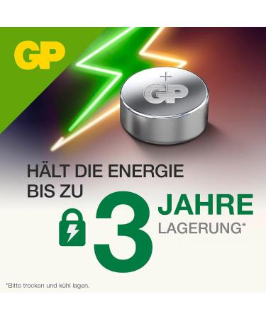 Buy GP Batteries Alkaline LR41 Button Cell - Chrome/Black/Red (Pack of 10) | International Shipping Available - Buy Online on GoSupps.com