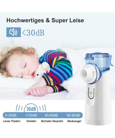 Cinlinso Inhalation Device for Kids & Adults - Rechargeable Adjustable Spray Self-Cleaning Inhaler - Perfect for Home & Travel - White - Buy Online on GoSupps.com