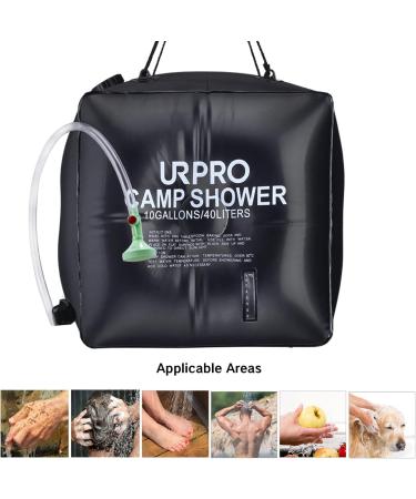URPRO 10 Gallons Solar Shower Bag - Outdoor Camping & Hiking Hot Water Heater 45C - Buy Online on GoSupps.com