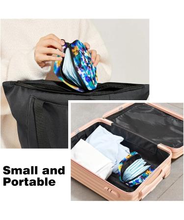 Portable Batik Printing Women's Napkin Storage Bag | Zippered Menstrual Pad Holder for Teens & Adults - Buy Online on GoSupps.com
