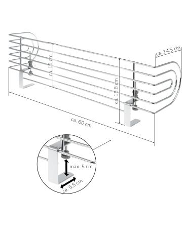 Bremermann Stove Guard for Up to 60 cm Wide Stoves | Chrome Cooking Area Protection | International Shipping Available - Buy Online on GoSupps.com