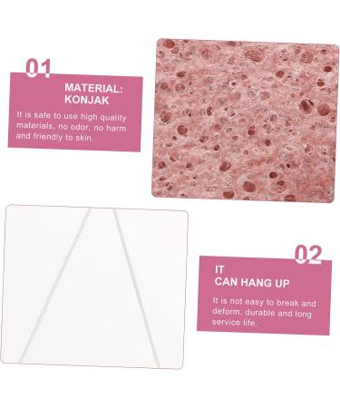 Beavorty 8pcs Konjac Facial Cleanser Sponge - Natural Exfoliating Loofah for Women - Pink Foam Sponge for Soft Glowing Skin - Buy Online on GoSupps.com