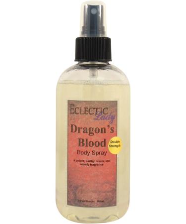 Dragon's Blood Body Spray (Double Strength) 8 ounces Body Mist for Women with Clean Light & Gentle Fragrance Long Lasting Perfume with Comforting Scent for Men & Women Cologne with Soft Subtle 8 Fl Oz (Pack of 1)