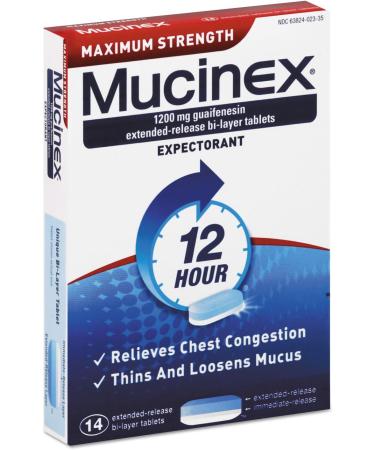 Buy Mucinex Maximum Strength Expectorant - 14 Tablets | Fast International Shipping - Buy Online on GoSupps.com