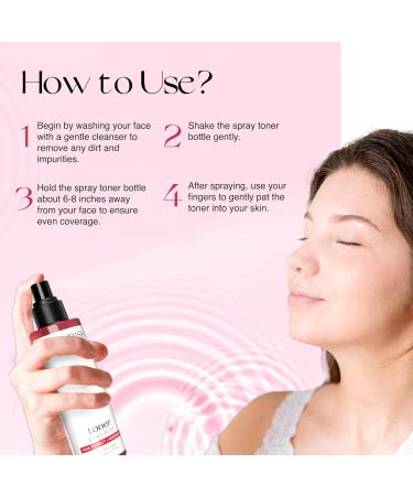 Nourish Mantra Dewy Rose Toner - Radiant Skin with Rose De Mai Niacinamide & Vitamin B5 | Pore Tightening & Rejuvenating (150ml) - Shop Internationally - Buy Online on GoSupps.com