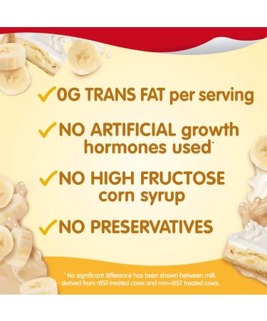 Snack Pack Banana Cream Pie Pudding Cups - 4 Count | 12 Pack - Delicious Instant Dessert - Buy Online on GoSupps.com