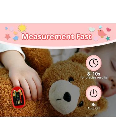 Pediatric Pulse Oximeter for Kids | Oxygen Monitor for Children Over 2 | Accurate Heart Rate & Oxygen Saturation Checking (Yellow - Buy Online on GoSupps.com