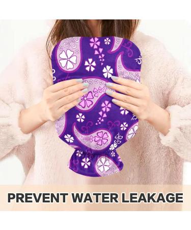 Buy Naanle Paisley Hot Water Bottle | 1L Transparent Heat Bottle for Back Pain Relief Neck Warmth & Cold Therapy - International Shipping Available - Buy Online on GoSupps.com