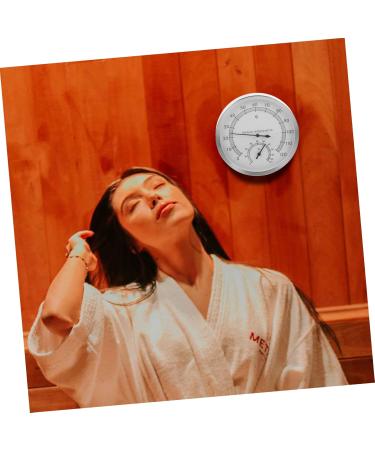 Buy Homoyoyo 5ST Sauna Moisture Thermometer - Digital Wall Clock & Outdoor Thermometer | Stainless Steel 12.7x12.7cm | 5PC Set - Buy Online on GoSupps.com
