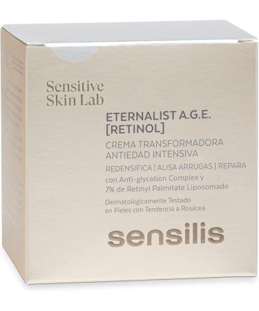 Sensilis Eternalist AGE Intensive Moisturizing and Repairing AntiAging Cream with Retinol Hyaluronic Acid and Vitamin A for Sensitive Skin or Rosacea 50 ml - Buy Online on GoSupps.com