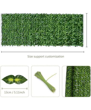 Artificial Ivy Privacy Fence Screen Faux Fencing Panel Vine Privacy Fence Wall Screen Used for Green Leaf Wall Decoration Garden Fence Backyard Wedding Decor 0414(Color: Size:150x700cm) () - Buy Online on GoSupps.com