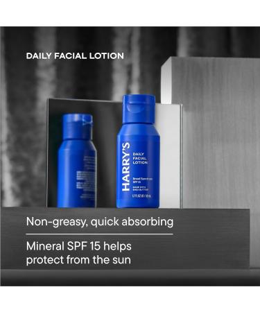 Harry's Limited Edition Holiday Gift Set for Men Men's Skincare Essentials (2 oz Exfoliating Face Wash Daily Face Lotion with SPF 15 Hydrating Night Lotion) 6 Fl Oz (Pack of 1) Gift Set - Buy Online on GoSupps.com
