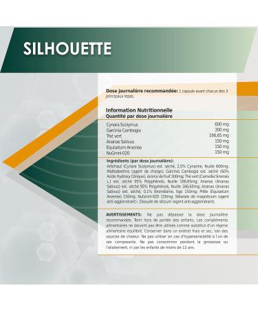 Powerful Slimming with Fat Burning Action | Garcinia Cambogia Green Tea Horsetail | Appetite Reducing | Lose Weight Naturally Without Rebound Effects | 90 Capsules - Buy Online on GoSupps.com