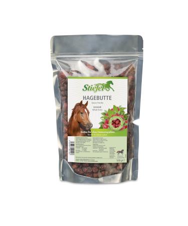 Boots rose hip for horses 100% natural rose hips high vitamin C content to strengthen the immune system ges & es treat for reward ideal for all horses 500g 500 g (1 Pack)