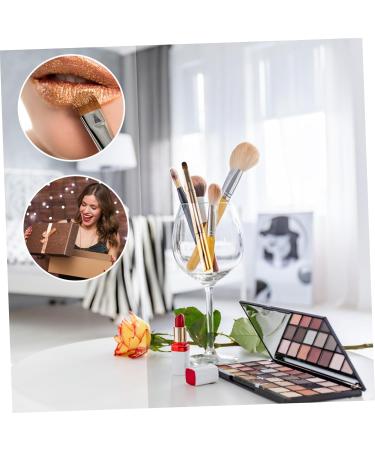 Balacoo 2pcs Double Ended Lipstick Brush Set - Portable Makeup Brush Kit for Lip & Eyeshadow - Aluminum Alloy Beauty Tools for Women - Buy Online on GoSupps.com