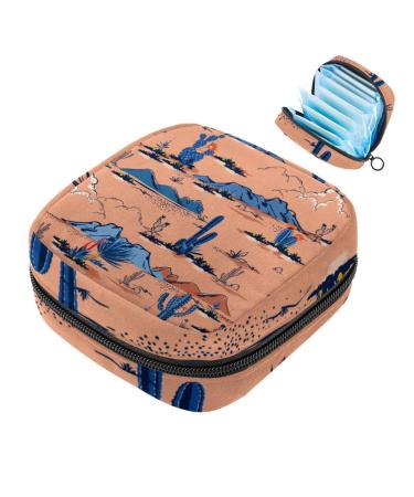 Javenproeqt portable women's binding bags menstrual cup pocket female menstrual pads bag for teenage girls tampons for the first period sweet unicorn with flowers multicolored 02