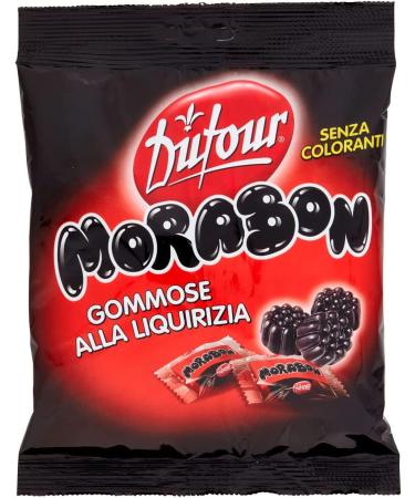 Italian Gourmet E.R. Dufour Morabon Pack of 6 rubber candies with natural licorice extract 150g - Buy Online on GoSupps.com