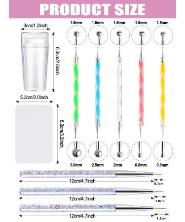 Kalolary Nail Stamper Kit with Brushes, Dotting Pens, French Tip Stamp - Nail Art Tools for Stamping Manicure - Buy Online on GoSupps.com