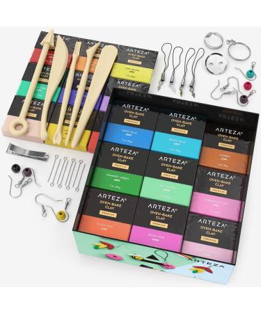 Arteza Polymer Clay Kit - 42 Colors & Tools for Adults and Teens - Ideal for Clay Earrings & Jewelry Making - Buy Online on GoSupps.com