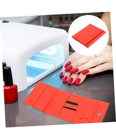 Mikinona 1pc Grinding Diamond Storage Bag Nail Drill Bits Organizer Nail Tool Kit Portable Nail Drill Salon Supply Nail Bit Display Holder Nail Salon Tool Nail Salon Accessory Nail Kit Skin 23.5x9.5cm Orange - Buy Online on GoSupps.com