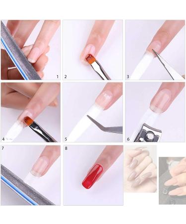 Fiberglass Nail Tips - Sturdy Lightweight Fake Nails for DIY Nail Art Nail Schools & Salons - International Shipping Available - Buy Online on GoSupps.com