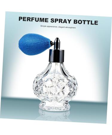 FRCOLOR perfume glass bottle Spray For Perfume glass perfume antique perfume sprayer refillable perfume empty perfume container refillable liquid container travel vintage decorate 11x6x6cm Blue - Buy Online on GoSupps.com