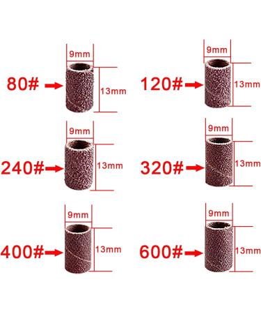 SIQUK 150 Pieces Sanding Bands Nail Drill Bits Set with Wool Polishing Pads - Buy Online on GoSupps.com