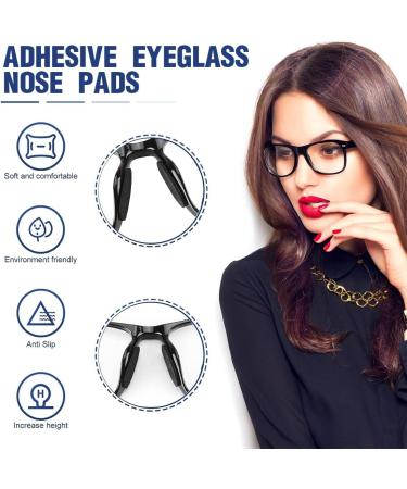 VzuhSw 40 Pairs of 15mm D-Shape Silicone Nose Pads - Non-Slip Self-Adhering Anti-Slip Pads for Glasses & Sunglasses - Soft & Comfortable - Buy Online on GoSupps.com