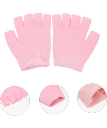 minkissy 1 Pair Gel Moisturizing Gloves Winter Warm Gloves Moisturizing Half Gloves Night Relief Gloves for Women Cold Weather Touchscreen Gloves Dry Hands Skin Care Knitting Miss 15x11cm - Buy Online on GoSupps.com