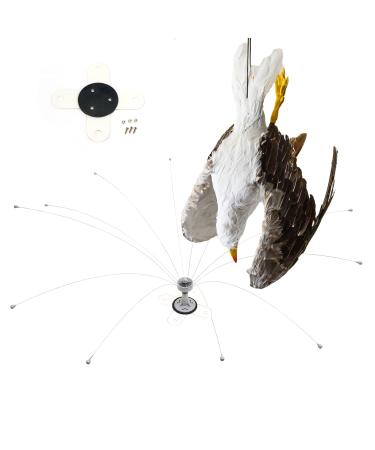 Bird Boat Deterrent Kit - Dead Seagull Effigy & 6' Bird Boat Sweep