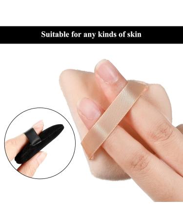 Powderary Tassel Triangle Make-Up Puff - 12 Soft Cosmetic Sponges for Powder Wet & Dry Use (Black & Skin Color) - Buy Online on GoSupps.com