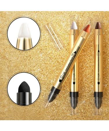 Go Ho White Highlighter Cream-to-Powder Eyeshadow Stick - Shimmer White 01 - Buy Online on GoSupps.com